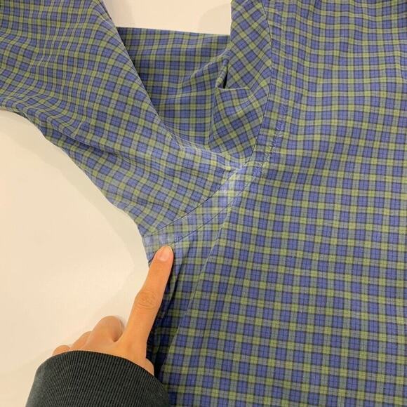 Ralph Lauren Shirt Mens S Royal Blue Cotton Stretch Check Classic Fit *READ - Picture 5 of 10